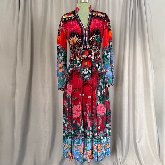 Bhanuni By Jyoti Dresses & Skirts - Bhanuni by Jyoti x Anthropologie Beaded Maxi Midi Dress, Size 0 Petite